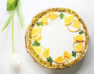 IMG 6046 300x238 - עוגת גבינה בניחוח פרות הדר