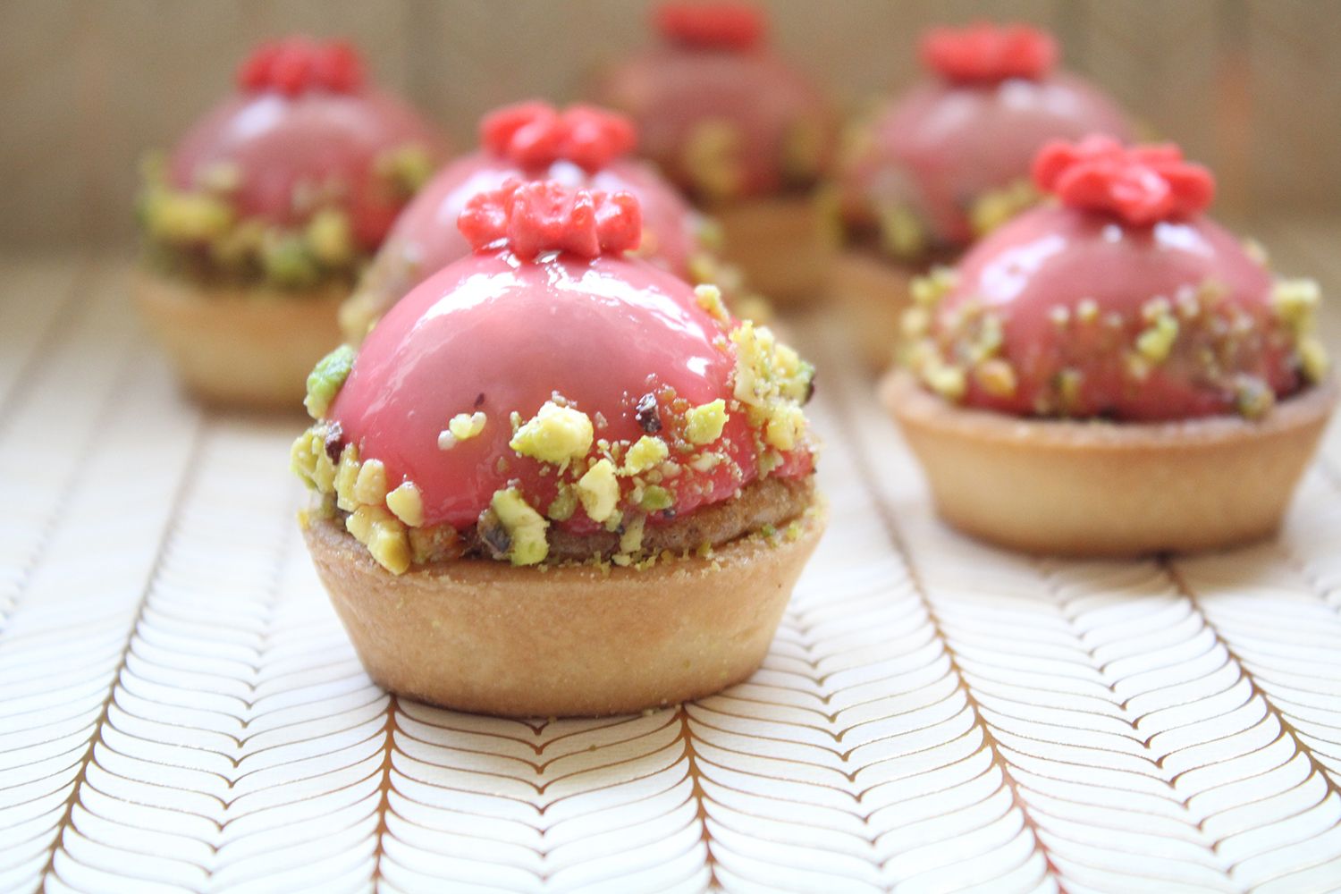 IMG 4033 - טרטלת תותים על מצע פסטוק