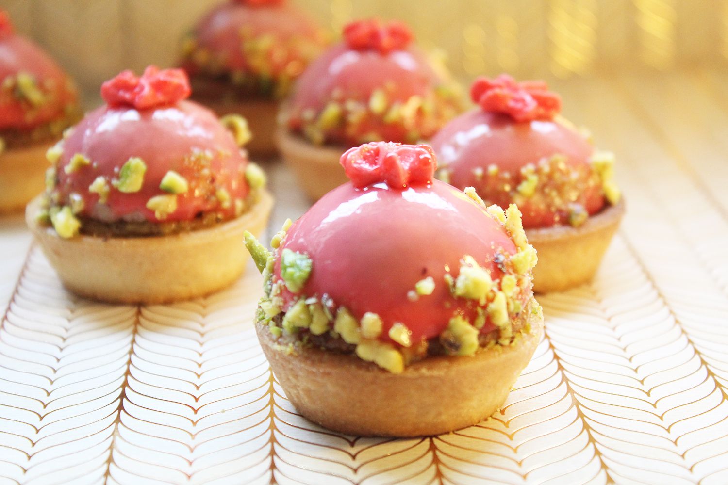 IMG 4040 - טרטלת תותים על מצע פסטוק