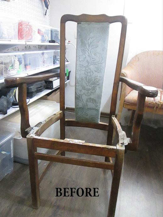 before after - חידוש כסא לסט הסלוני